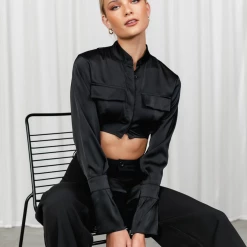 Thanne Tops Valentina Shirt (Black)