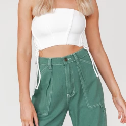 Alive Girl Peyton Crop Top (White) 13 Alive Girl Peyton Crop Top (White)