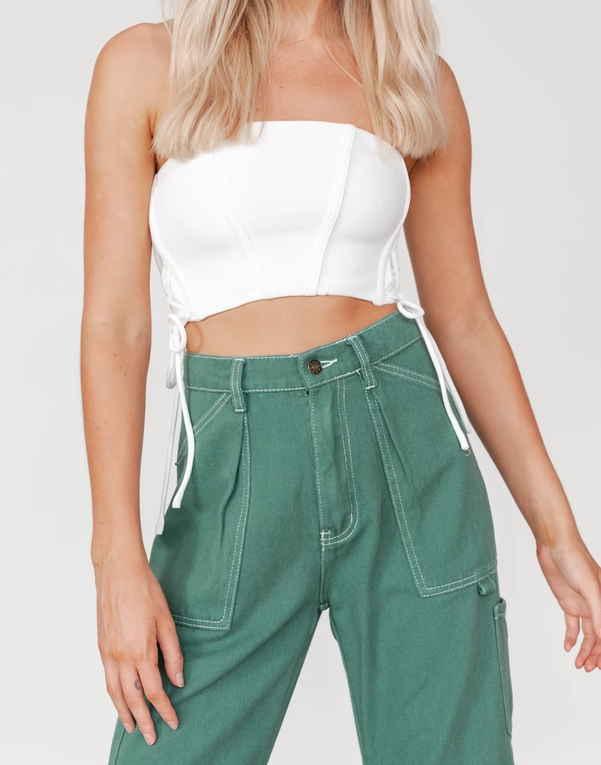 Alive Girl Peyton Crop Top (White) 6 Alive Girl Peyton Crop Top (White)