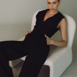 Charcoal Clothing Sidewalk Vest Top (Black) New Arrivals