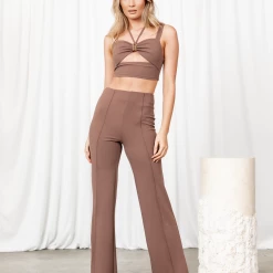 Thanne Sets + Co-ords Baxter Top (Brown)