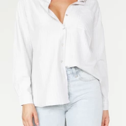 Into Fashion Aubrey Shirt (Grey) New Arrivals