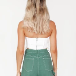 Alive Girl Peyton Crop Top (White) 10 Alive Girl Peyton Crop Top (White)