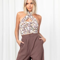 Mint Vanilla In The Hills Crop Top Tops