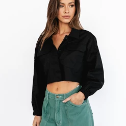 Le Deux Crop Jacket (Black) - By Lioness New Arrivals 10 Le Deux Crop Jacket (Black) - By Lioness New Arrivals
