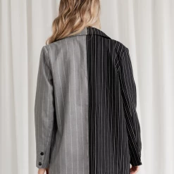 Forrest Pinstripe Block Blazer - 4th & Reckless 10 Forrest Pinstripe Block Blazer - 4th & Reckless