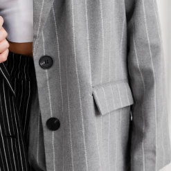 Forrest Pinstripe Block Blazer - 4th & Reckless 15 Forrest Pinstripe Block Blazer - 4th & Reckless