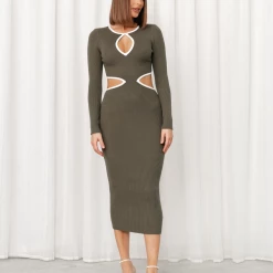 Style State Paityn Midi Dress (Olive)