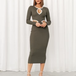 Style State Paityn Midi Dress (Olive)