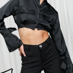 Thanne Tops Valentina Shirt (Black)