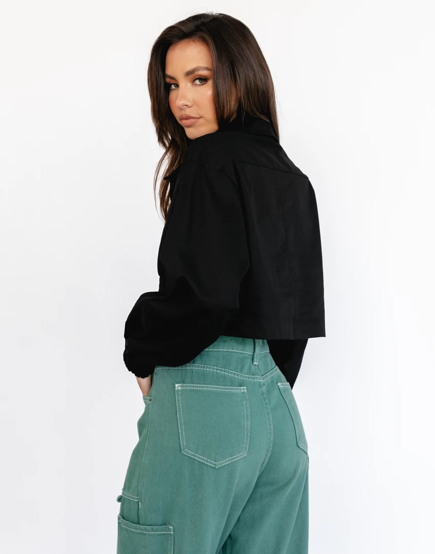 Le Deux Crop Jacket (Black) - By Lioness New Arrivals 4 Le Deux Crop Jacket (Black) - By Lioness New Arrivals