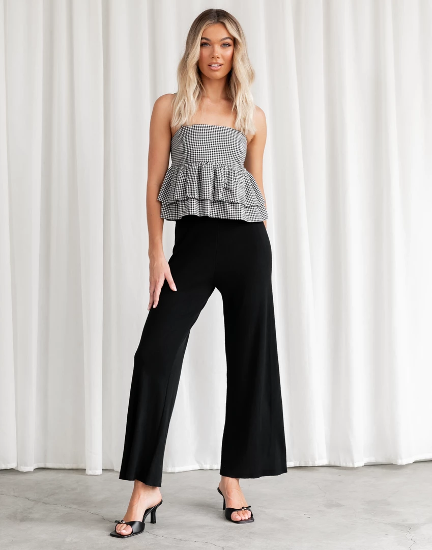 Yours Truly Tops Dafnee Crop Top (Black) 2 Yours Truly Tops Dafnee Crop Top (Black)