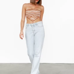 Into Fashion New Arrivals Mackenzie Crop Top (Print)