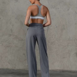 Charcoal Clothing New Girl Pants (Grey Pinstripe) New Arrivals