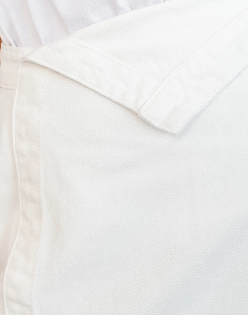 Charcoal Clothing Lucca Denim Mini Skirt (White) 9 Charcoal Clothing Lucca Denim Mini Skirt (White)