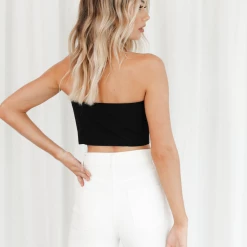 Charcoal Clothing Zonza Corset Top (Black) New Arrivals