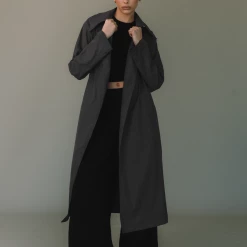 Charcoal Clothing Portrait Trench Coat (Charcoal) New Arrivals