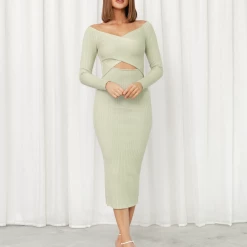 Style State New Arrivals Rayvn Midi Dress (Green)