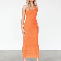 Pink Diamond Skyla Maxi Dress (Orange) Dresses