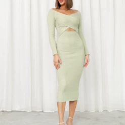 Style State New Arrivals Rayvn Midi Dress (Green)