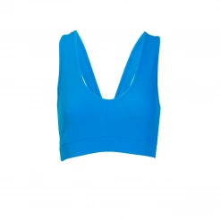 Charcoal Clothing New Arrivals Bella Cropped Rib Tank (Blue)