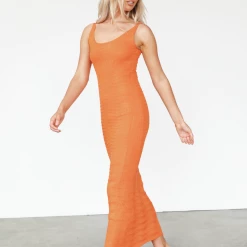 Pink Diamond Skyla Maxi Dress (Orange) Dresses