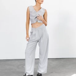 La Mesa Pants (Grey Pinstripe) - By Lioness New Arrivals