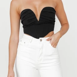 Shareen Collections New Arrivals Amaris Corset Top (Black)