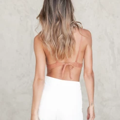 My Girl Mya Crop Top (Brown)