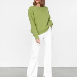 Into Fashion Sophia Knit Jumper (Olive)