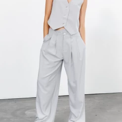 La Mesa Pants (Grey Pinstripe) - By Lioness New Arrivals