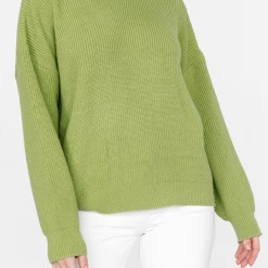 Into Fashion Sophia Knit Jumper (Olive)