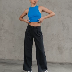 Charcoal Clothing New Arrivals Boyfriend Pants (Dark Grey)