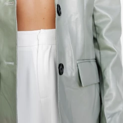 Pink Diamond Meilani Blazer (Sage) Tops