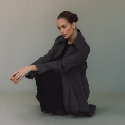 Charcoal Clothing Portrait Trench Coat (Charcoal) New Arrivals