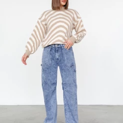 Paper Heart Huxley Knit Jumper (Beige)