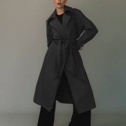 Charcoal Clothing Portrait Trench Coat (Charcoal) New Arrivals