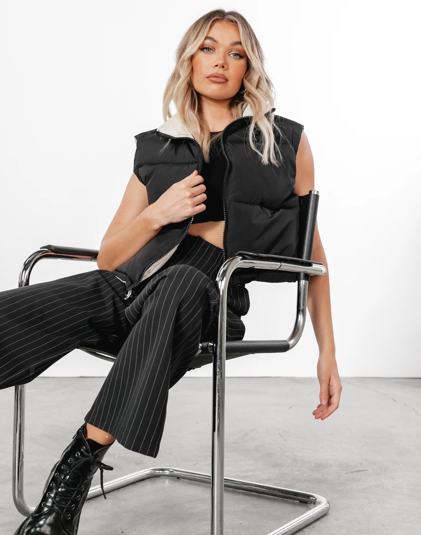 Style State Theo Puffer Vest (Black/Cream) New Arrivals 7 Style State Theo Puffer Vest (Black/Cream) New Arrivals