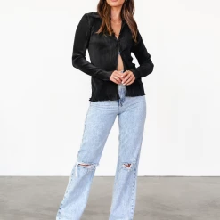 Into Fashion Lennon Top (Black)