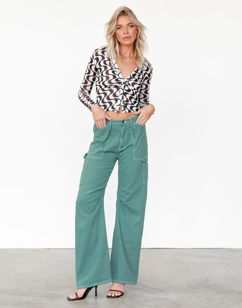 Red Berry Tops Rylan Top (Black/White) 2 Red Berry Tops Rylan Top (Black/White)