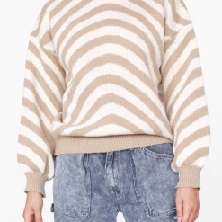 Paper Heart Huxley Knit Jumper (Beige)