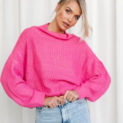 Slide Show Jumpers & Cardigans Georgia Knit Jumper (Pink)