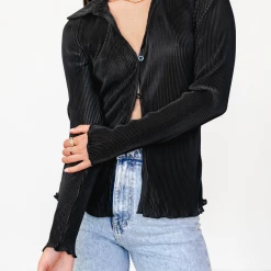 Into Fashion Lennon Top (Black)