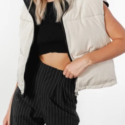 Style State Theo Puffer Vest (Black/Cream) New Arrivals 15 Style State Theo Puffer Vest (Black/Cream) New Arrivals