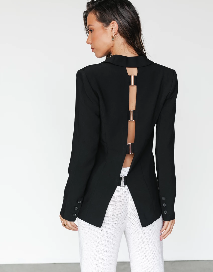 Devana Blazer (Black) - 4th & Reckless Winter Warmers 1 Devana Blazer (Black) - 4th & Reckless Winter Warmers