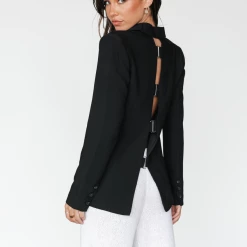 Devana Blazer (Black) - 4th & Reckless Winter Warmers 9 Devana Blazer (Black) - 4th & Reckless Winter Warmers