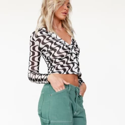 Red Berry Tops Rylan Top (Black/White) 12 Red Berry Tops Rylan Top (Black/White)