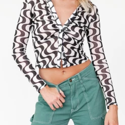 Red Berry Tops Rylan Top (Black/White) 11 Red Berry Tops Rylan Top (Black/White)