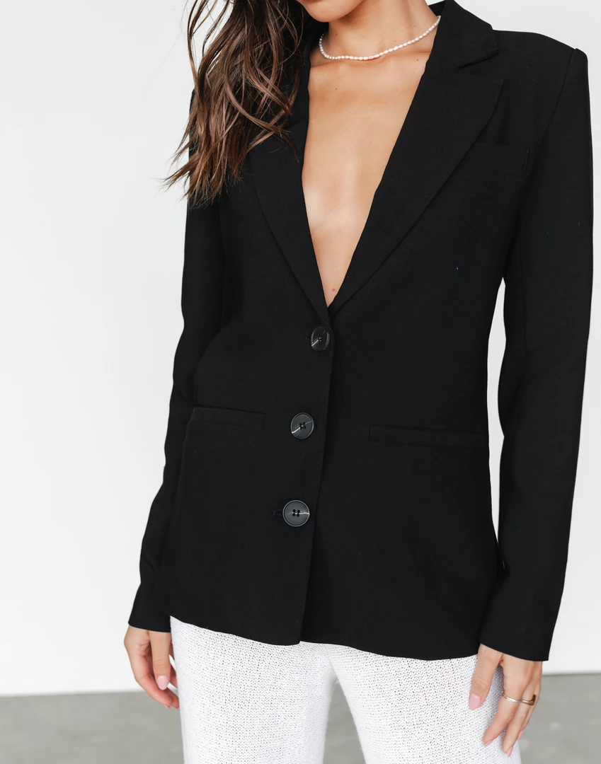 Devana Blazer (Black) - 4th & Reckless Winter Warmers 4 Devana Blazer (Black) - 4th & Reckless Winter Warmers