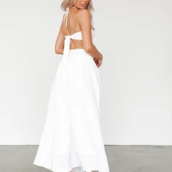 Pink Diamond Libra Halter Set (White) Sets + Co-ords